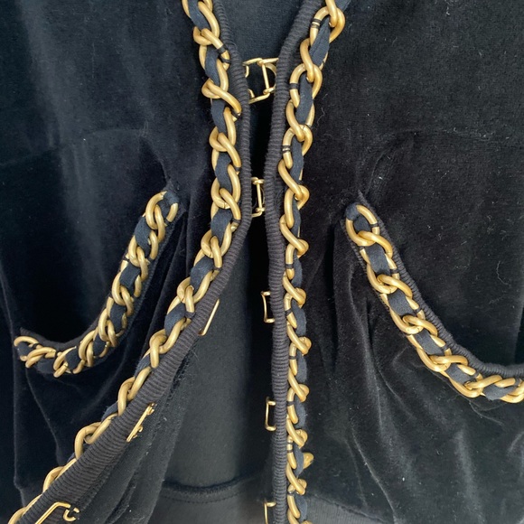 JUICY COUTURE CHIC VELOUR TRACK HOODIE JACKET - Picture 7 of 10